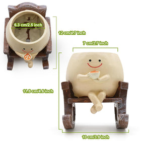 MUZZIOU planter with drainage hole supports healthy plant growth.