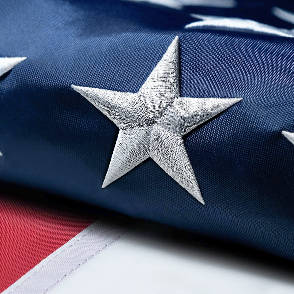 MVPRING American Flag 6x10 ft with embroidered stars for outdoor display
