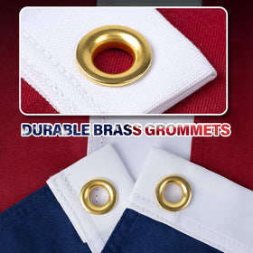 MVPRING flag displayed outdoors for patriotic occasions and events