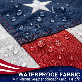 MVPRING 4x6 ft flag ideal for porch display and interior decor.