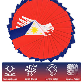 MVPRING classroom flag bunting decor for patriotic or sports celebrations