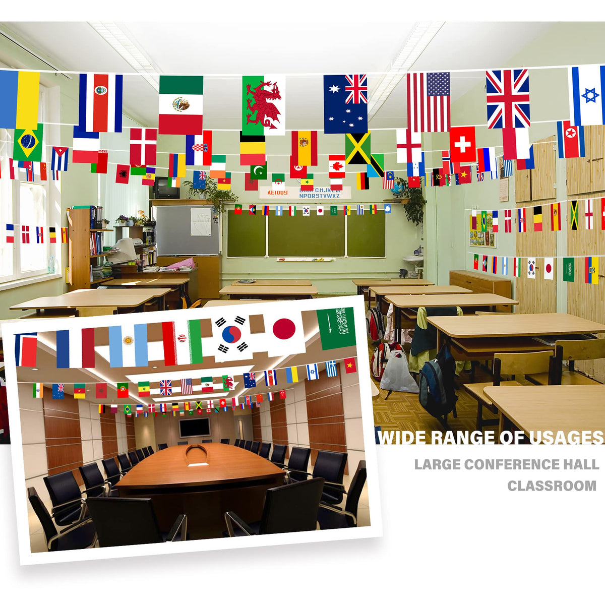 MVPRING flag pennant close-up highlights neat stitching and durable fabric.