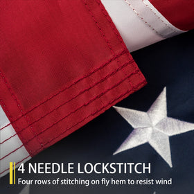 MVPRING flag featuring three brass grommets for secure outdoor hanging.