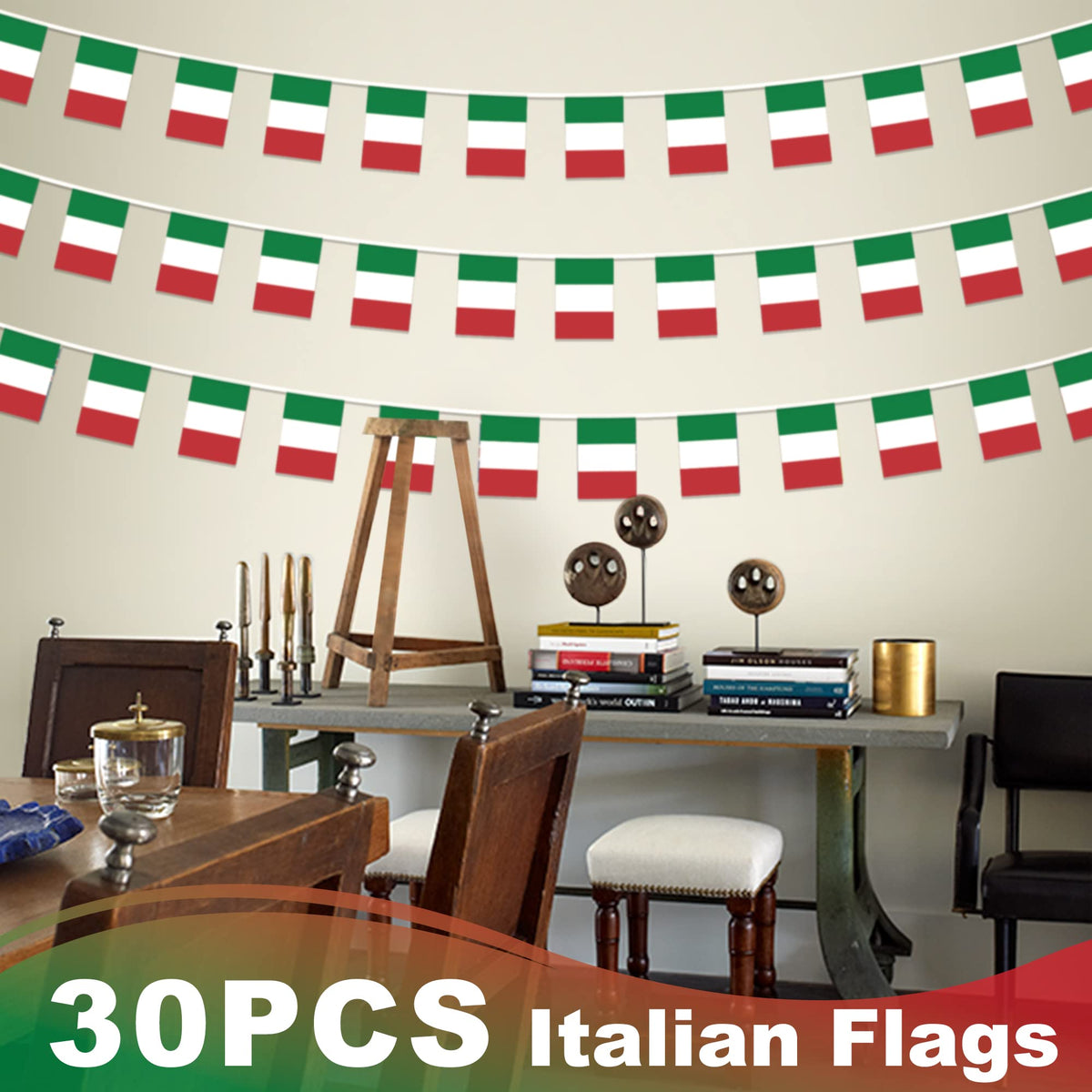 MVPRING Italy flag pennant boosts patriotic mood at sports events