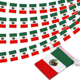 MVPRING Mexico flag pennant banner assembled for wall-ready festive decor.