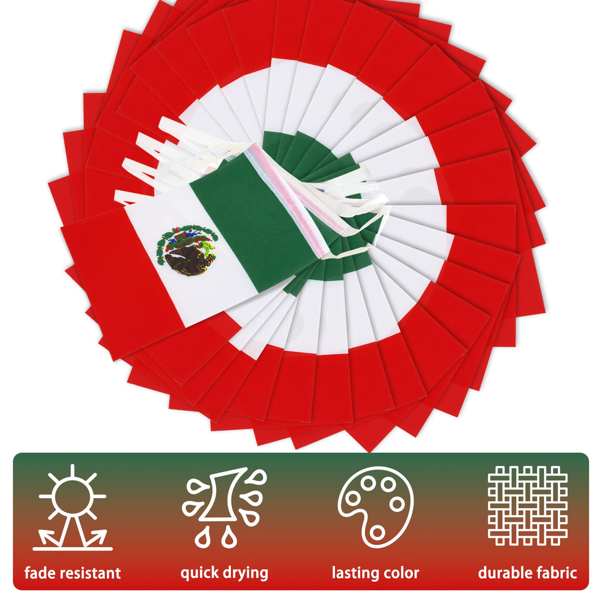 MVPRING Mexico flag pennant classroom decor brightening learning spaces.