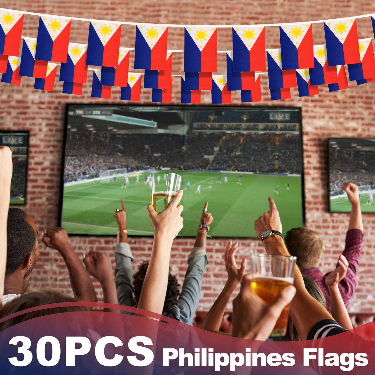 MVPRING outdoor flag banner for patios and balconies adding color and spirit