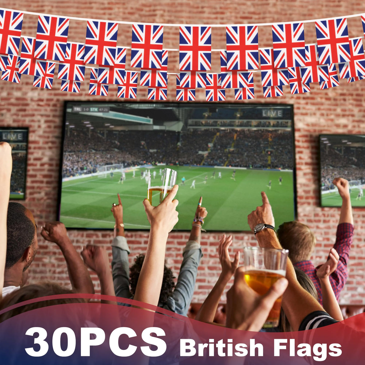 MVPRING patriotic bunting for parties and community gatherings
