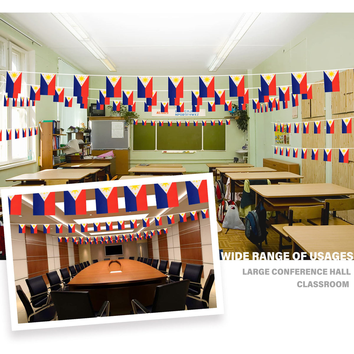MVPRING durable polyester flag pennant with vivid full-color print for outdoor events