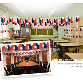 MVPRING durable polyester flag pennant with vivid full-color print for outdoor events