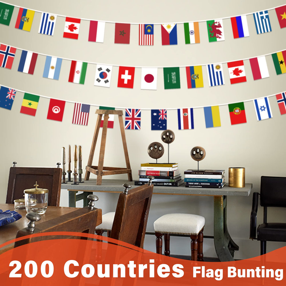 MVPRING sports bar flag banner adds color for party and game nights.