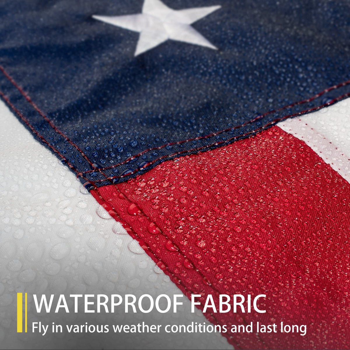 MVPRING UV-resistant polyester flag resists sun fade for long-lasting color.
