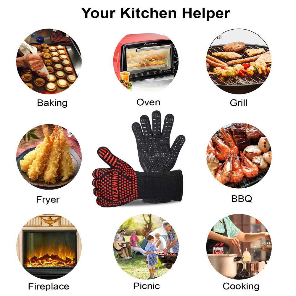 MVZAWINO BBQ gloves make a thoughtful gift for cooks and grill lovers