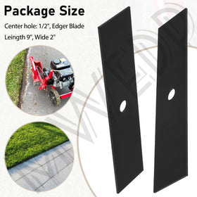 MWEDP blade installed in a power edger for clean edge lines and precision.