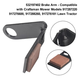 MWEDP brake arm kit for Poulan PB19H42YT — rear view highlights zinc arms