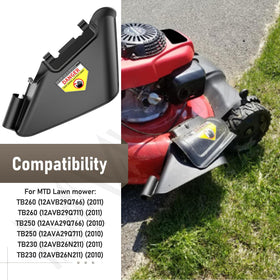 MWEDP compatibility diagram showing TB-series fit on MTD mowers