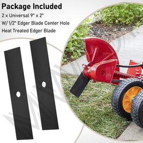MWEDP 9x2 inch blade visual showing compatibility with common edgers.