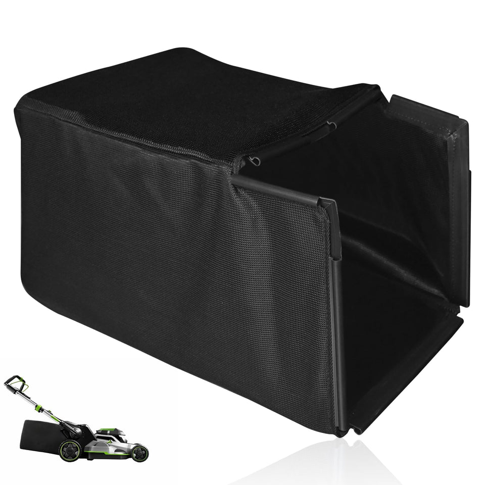 MWEDP Grass Bag Catcher for EGO LM2100, front view showing smooth breathable fabric.
