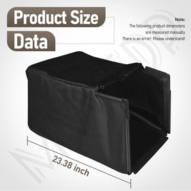 MWEDP Grass Bag Catcher for EGO LM2100SP, side view for easy tipping.
