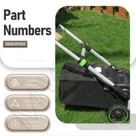 MWEDP Grass Bag Catcher fabric closeup highlights breathable polyester.