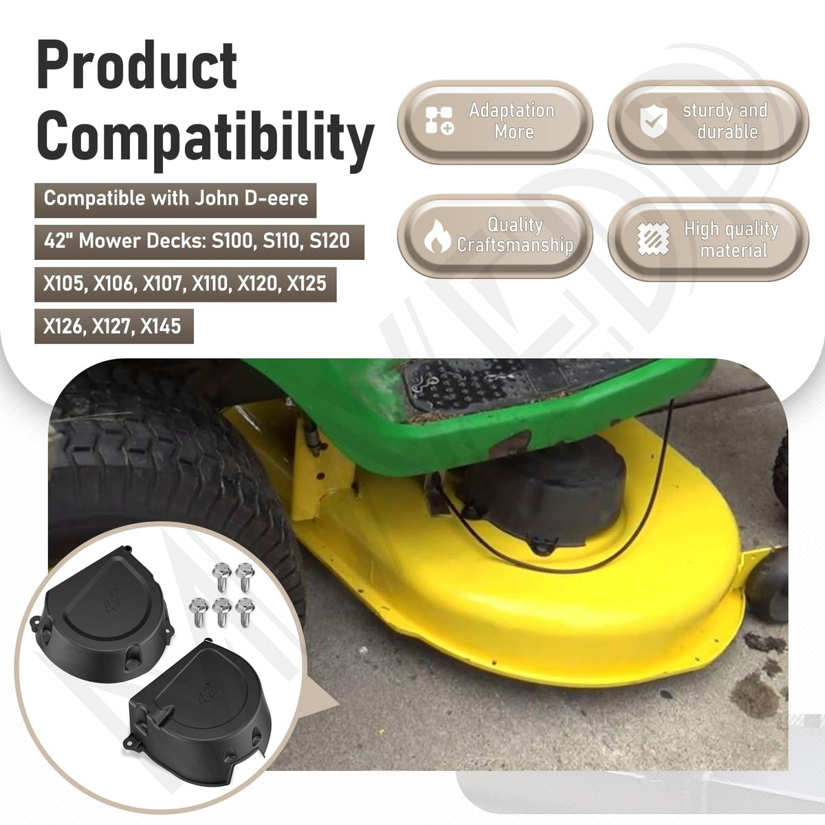 MWEDP GY21084C screws pack enables quick shield installation on Deere decks