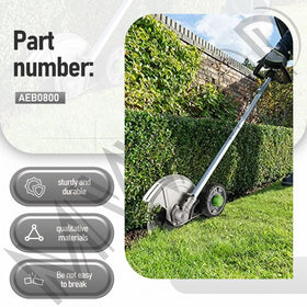 MWEDP AEB0800 hardened steel edger blade close-up showing durable edge.
