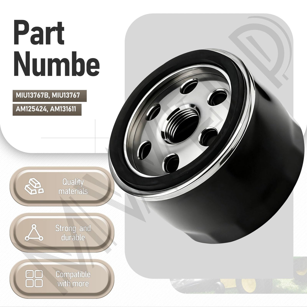 MWEDP MIU13767B kit packaging showing all parts