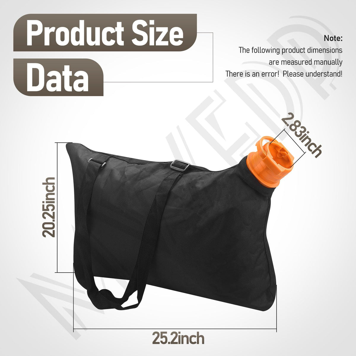 MWEDP Trivac bag zipper design for quick debris cleanup.