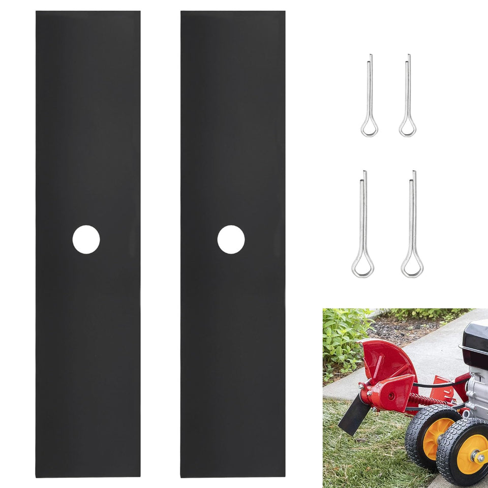 MWEDP universal 9x2 edger blade with half-inch center hole for quick blade changes.
