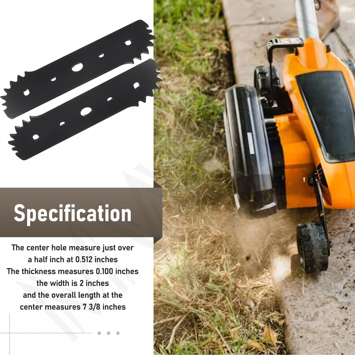 MWEDP WA0034 edge blade 5-pack for regular lawn edging maintenance