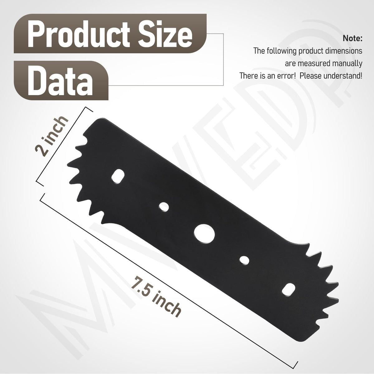 MWEDP WA0034 edge blade close-up in hardened steel construction