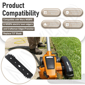 MWEDP WA0034 edge blade compatible with Worx WG895 WG896 and Craftsman