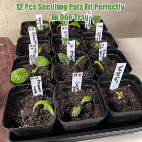 mwellewm BPA-free-thickened-material durable, reusable seedling trays and pots