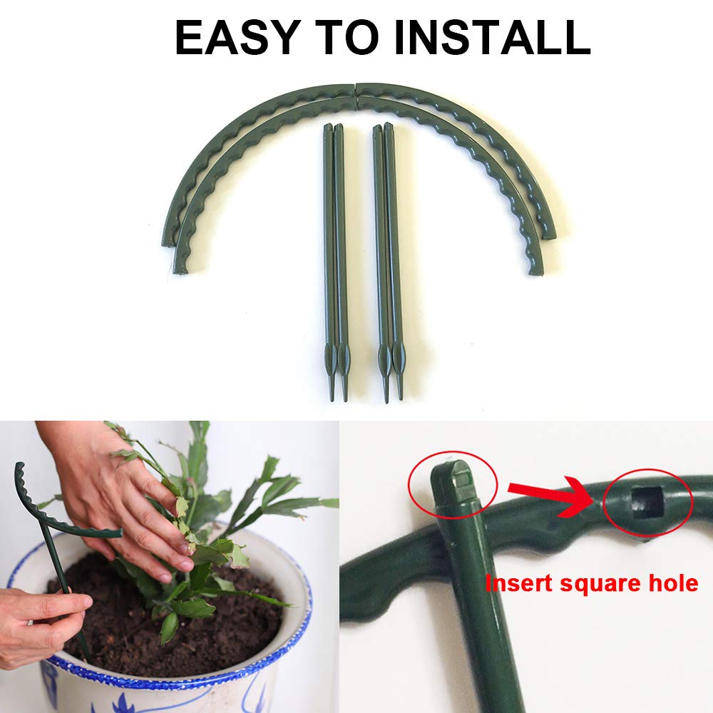 Mwellewm garden support stake helps guide vines to thrive in indoor or patio spaces