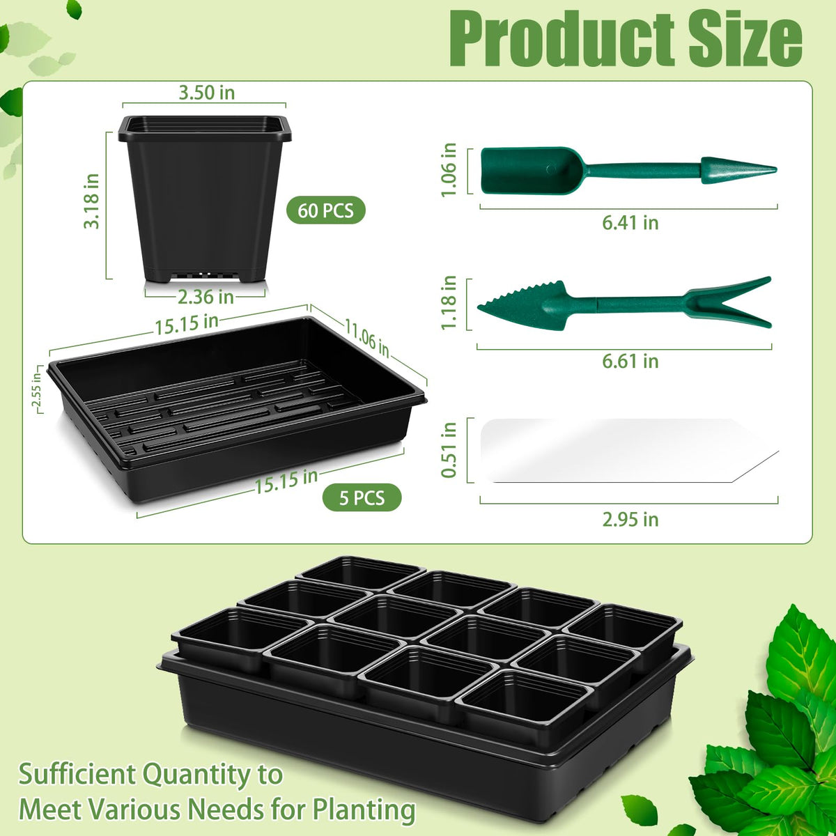 mwellewm mini-gardening-tools-2-pcs compact tools for planting and transplanting