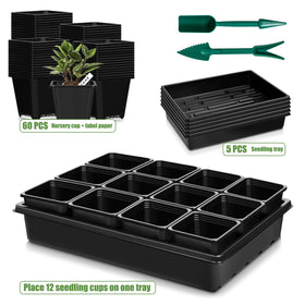 mwellewm reusable-seedling-kit long-lasting gardening starter set for microgreens and herbs