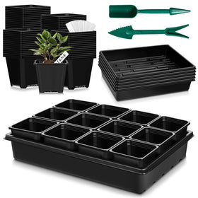 mwellewm seed-starter-tray-5-pcs ready-to-use kit for orderly germination