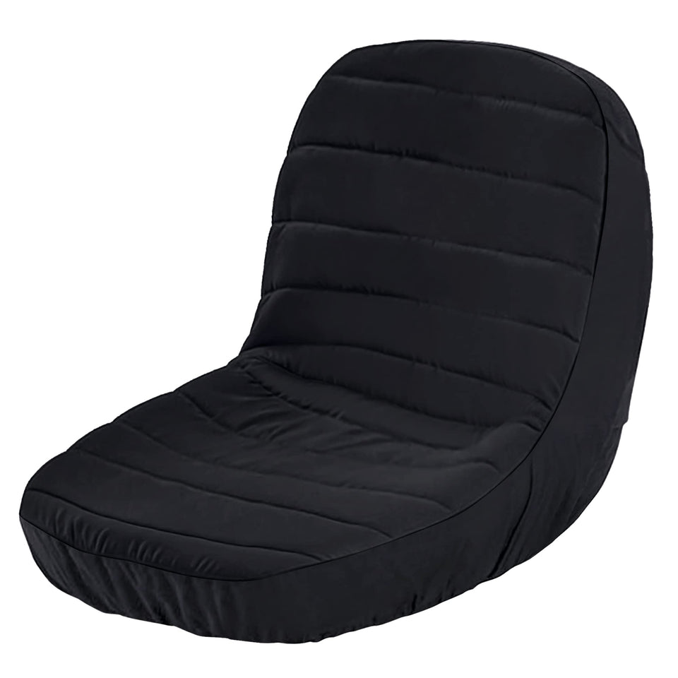 MWire black seat cover for mower backrest 12-14in protects against wear.