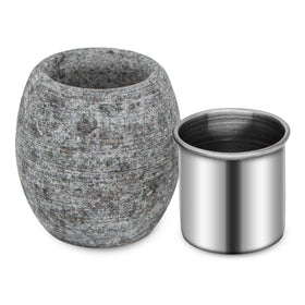 MXMZHXU sauna aromatherapy stone with bowl enhances spa-like scent during sessions.