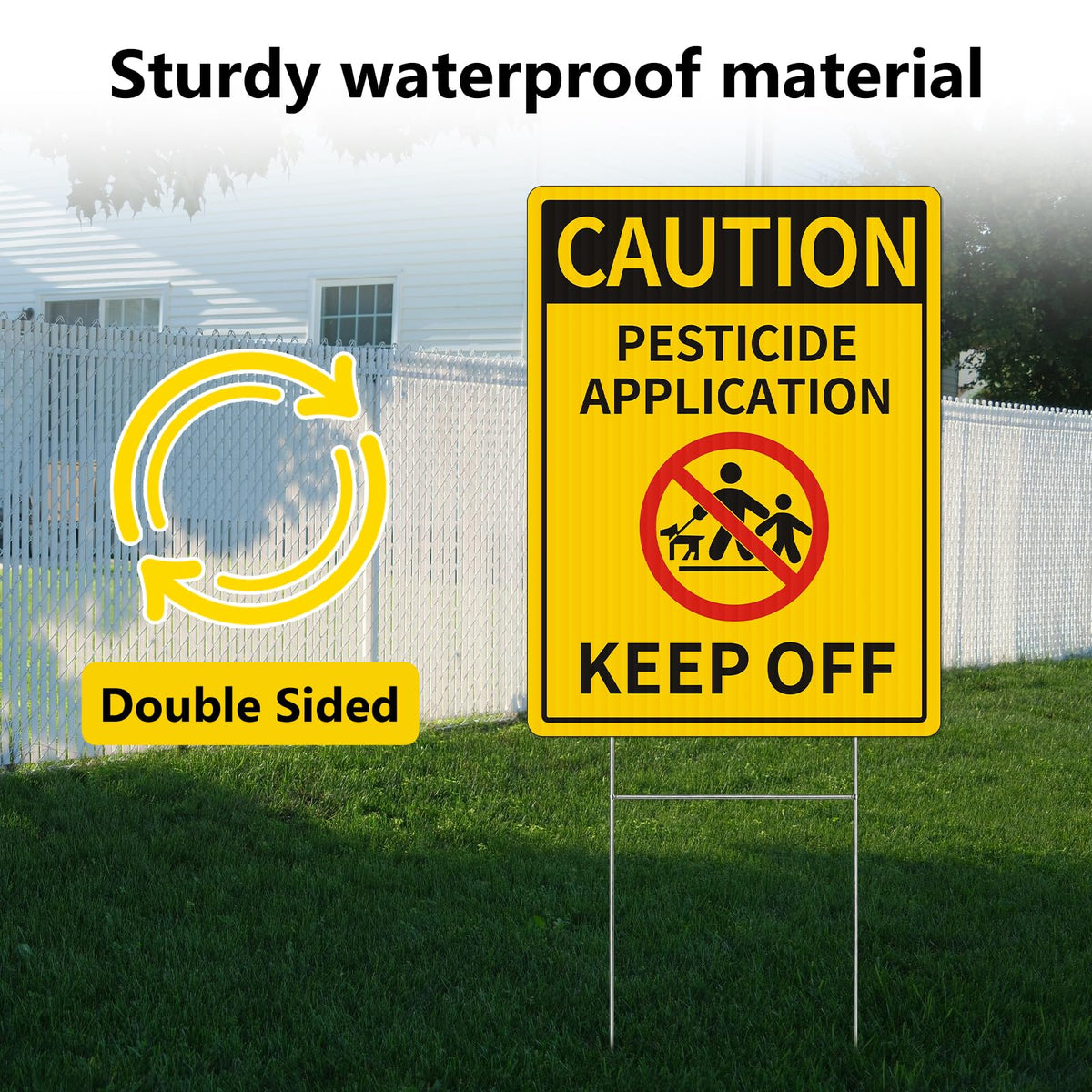 MXRVEN corrugated plastic construction delivers durable yard signage.