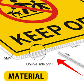 MXRVEN easy-to-install ground sign for quick setup in lawns.