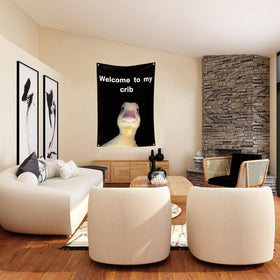 My Crib Flag 2x3 in a living room setup for stylish decor.