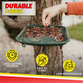 Bracket and screws included enable quick mounting to trees or posts