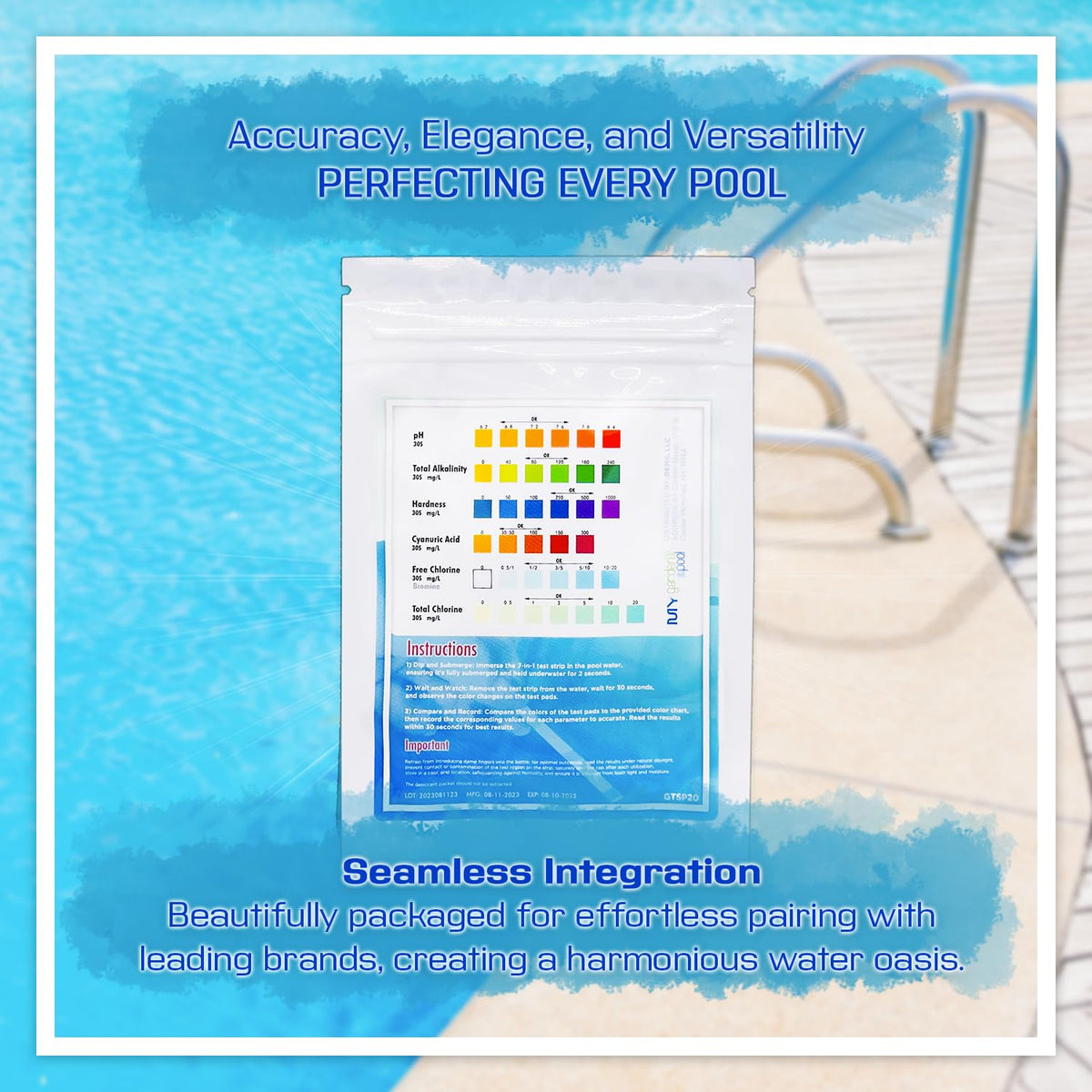 Flower oil-absorbing sponge from My Garden Pool captures surface oils for a cleaner waterline