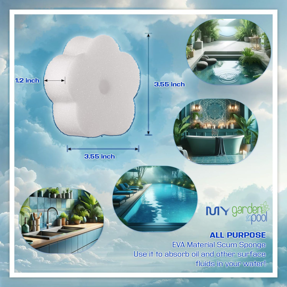 Full kit view showing all Sirona Simply products for hot tubs and pools