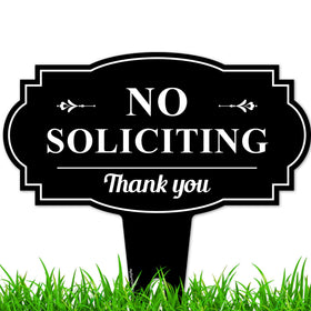 My Sign Center no-soliciting sign for house 13x13 improves curbside clarity.