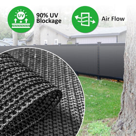 mychoiii privacy screen with aluminum grommets for secure mounting