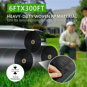mychoiii weed barrier provides 1,800 sq ft coverage while blocking sunlight