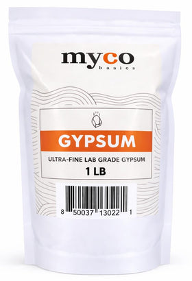 Mycology Basics gypsum powder ultra-fine for mushroom substrates and precise mixing