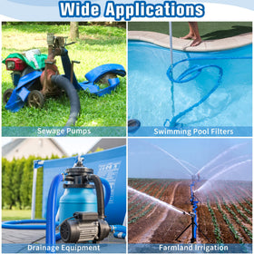 MYFAMIREA versatile hose for pools, sump pumps, and drainage tasks
